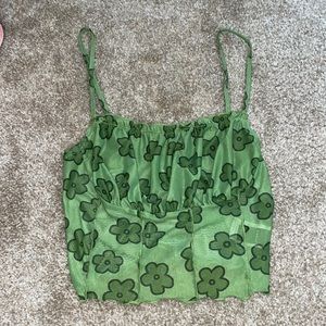 cute green tank top